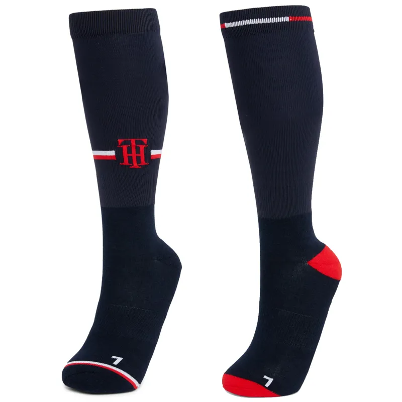 Tommy Hilfiger Men's 2 Pack Global Long Winter Riding Socks - Desert Sky